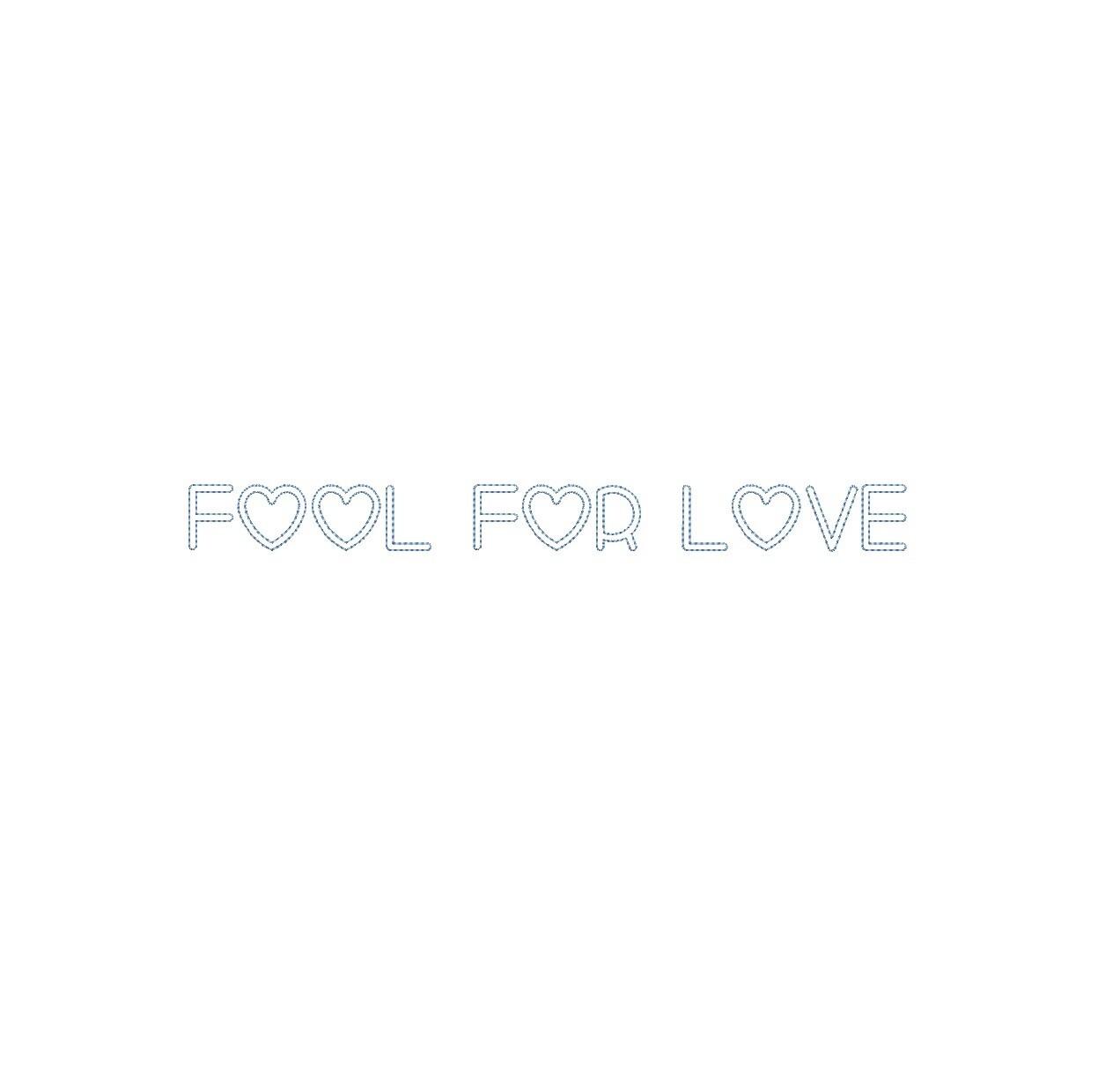 Fool For Love Bean Outline ESA font