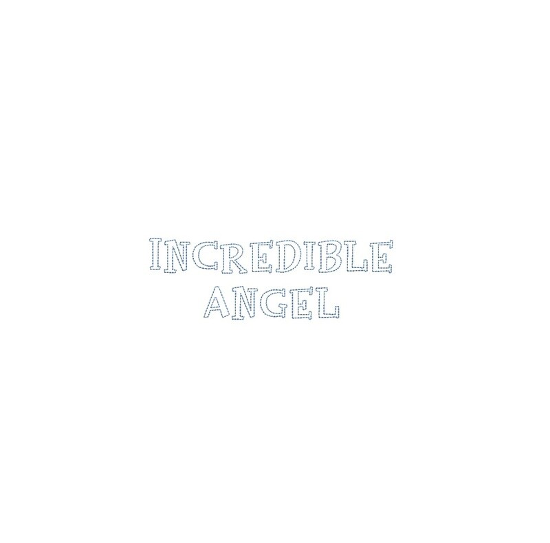 Incredible Angel Bean Stitch Outline ESA font