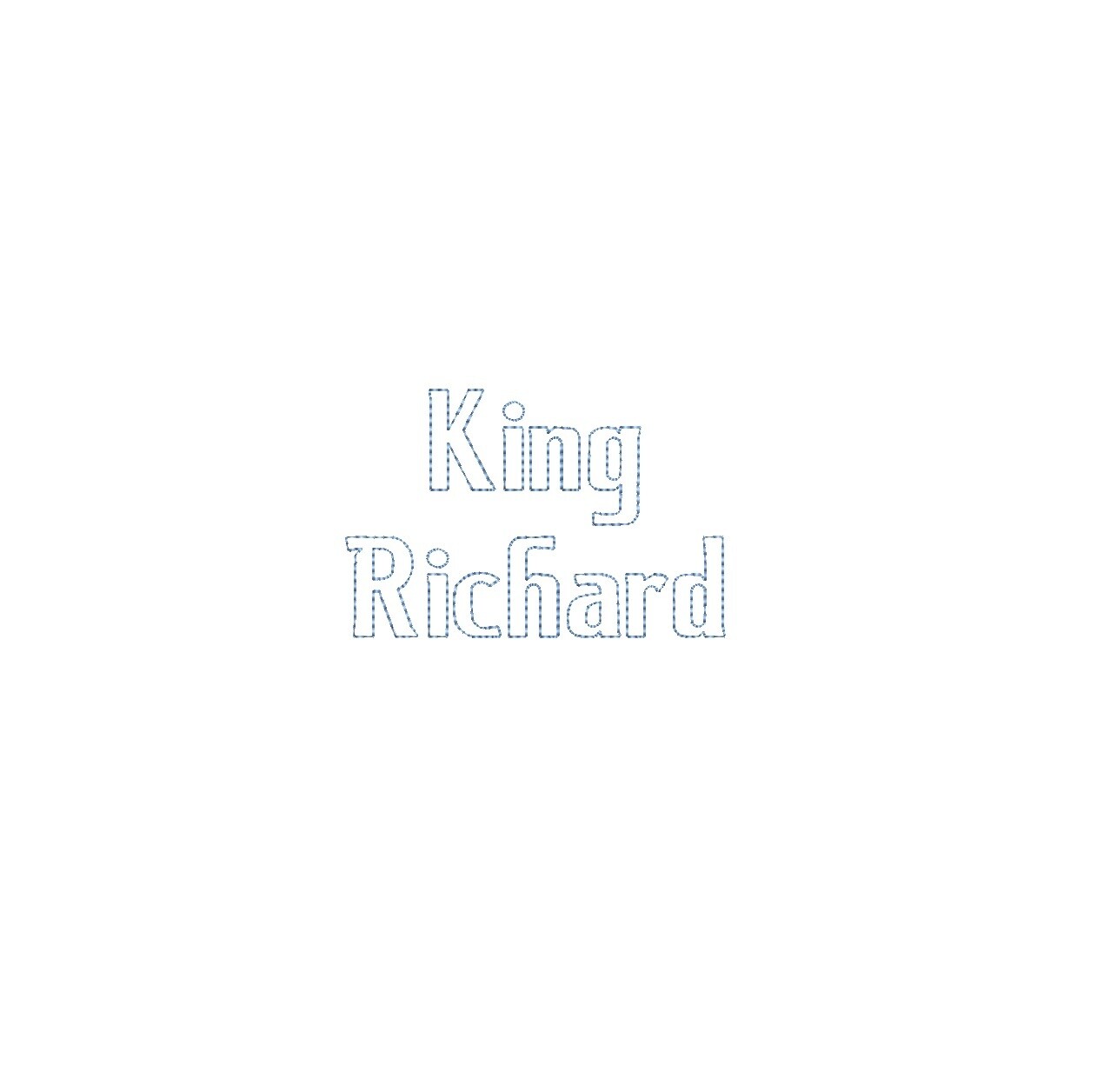 King Richard Bean Outline ESA font