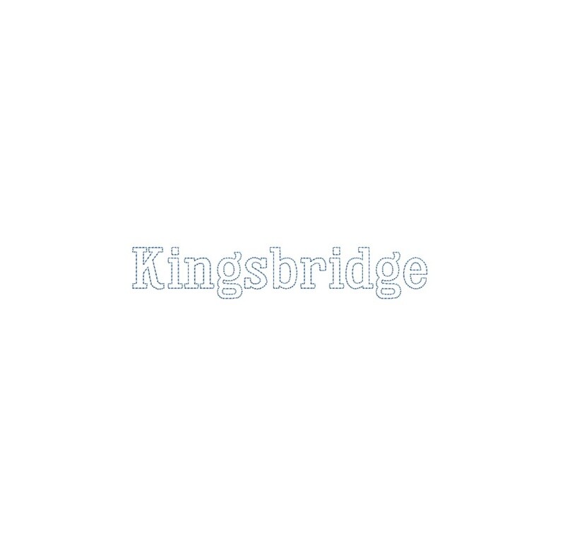 Kingsbridge Bean Outline ESA font