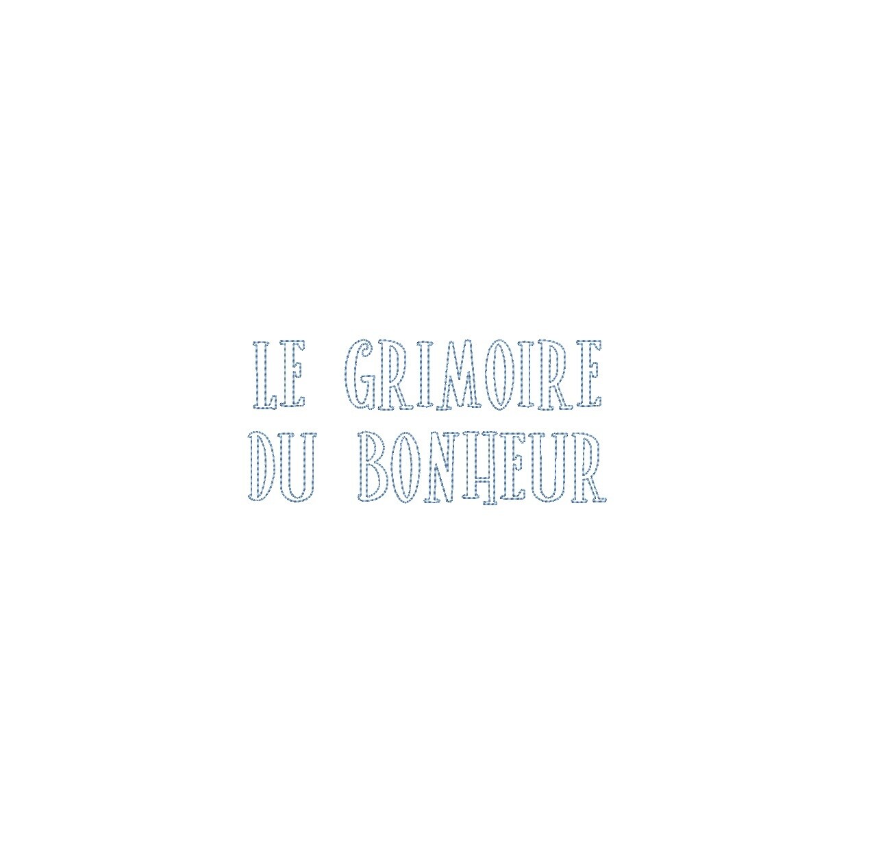Le Grimoire Du Bonheur Bean Outline ESA font