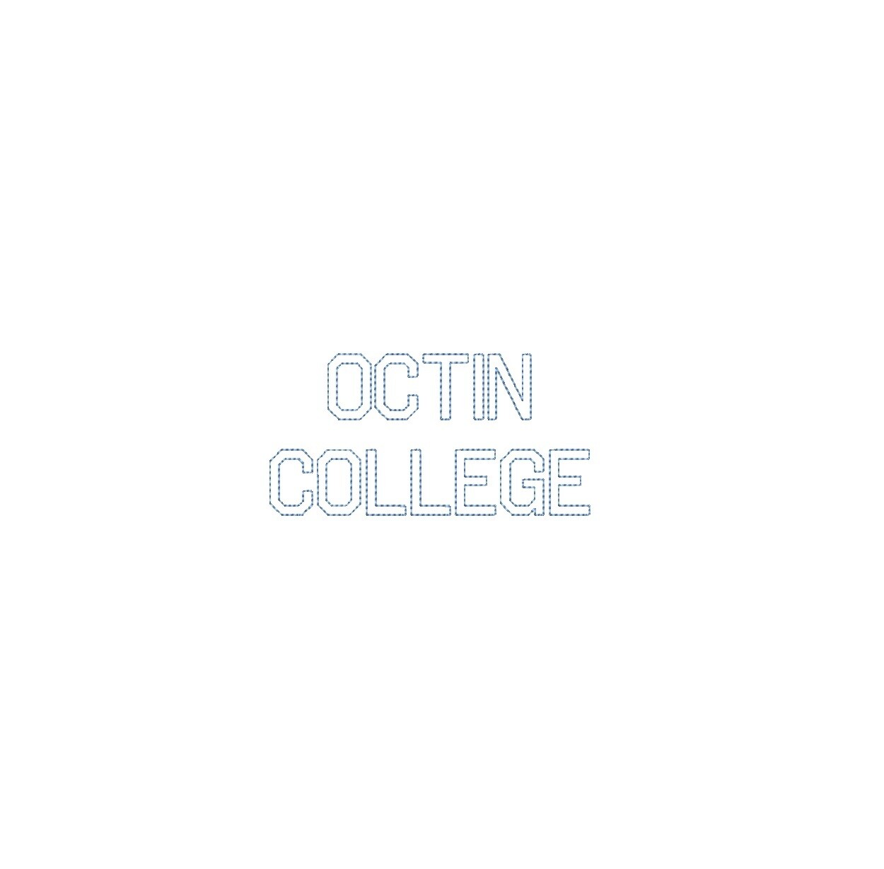 Octin College Bean Outline ESA font
