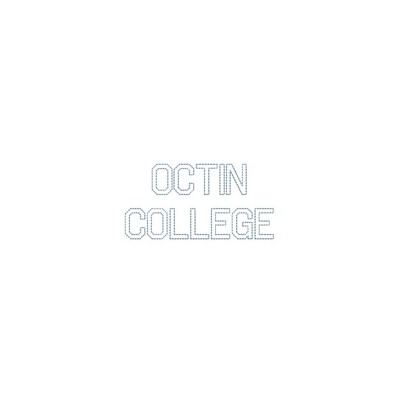 Octin College Bean Outline ESA font