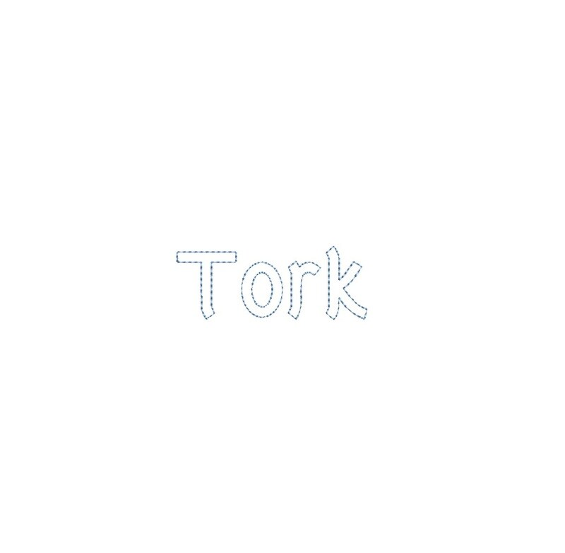 Tork Bean Stitch Outline ESA font