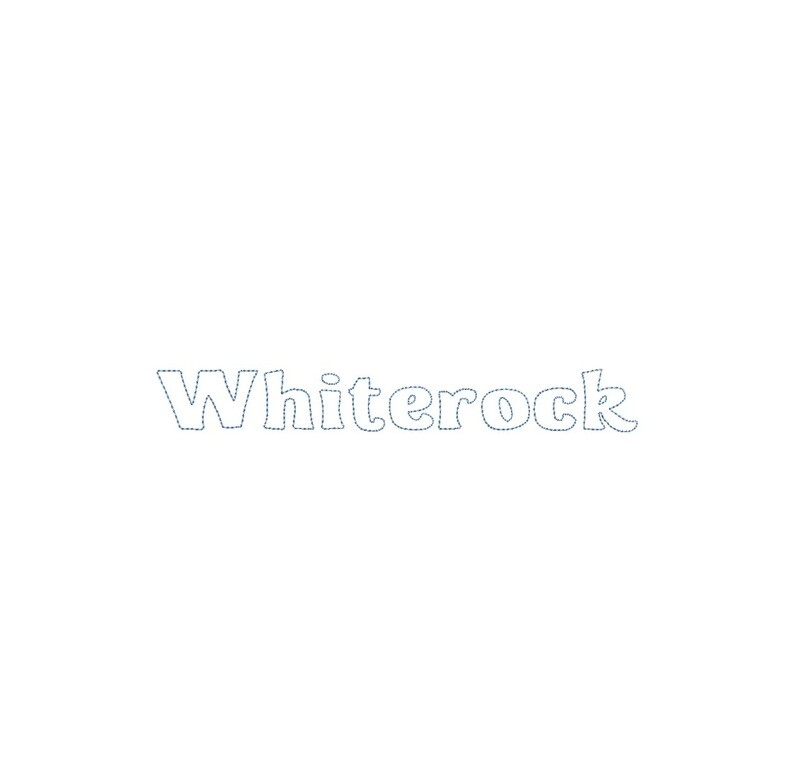 Whiterock Bean Stitch Outline ESA font