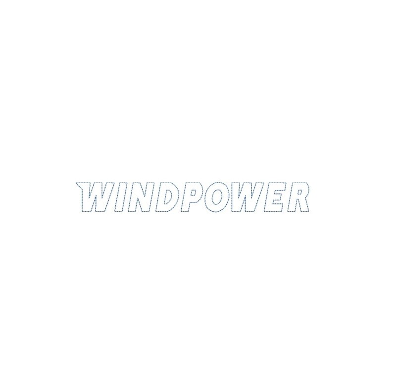 Windpower Bean Stitch Outline ESA font
