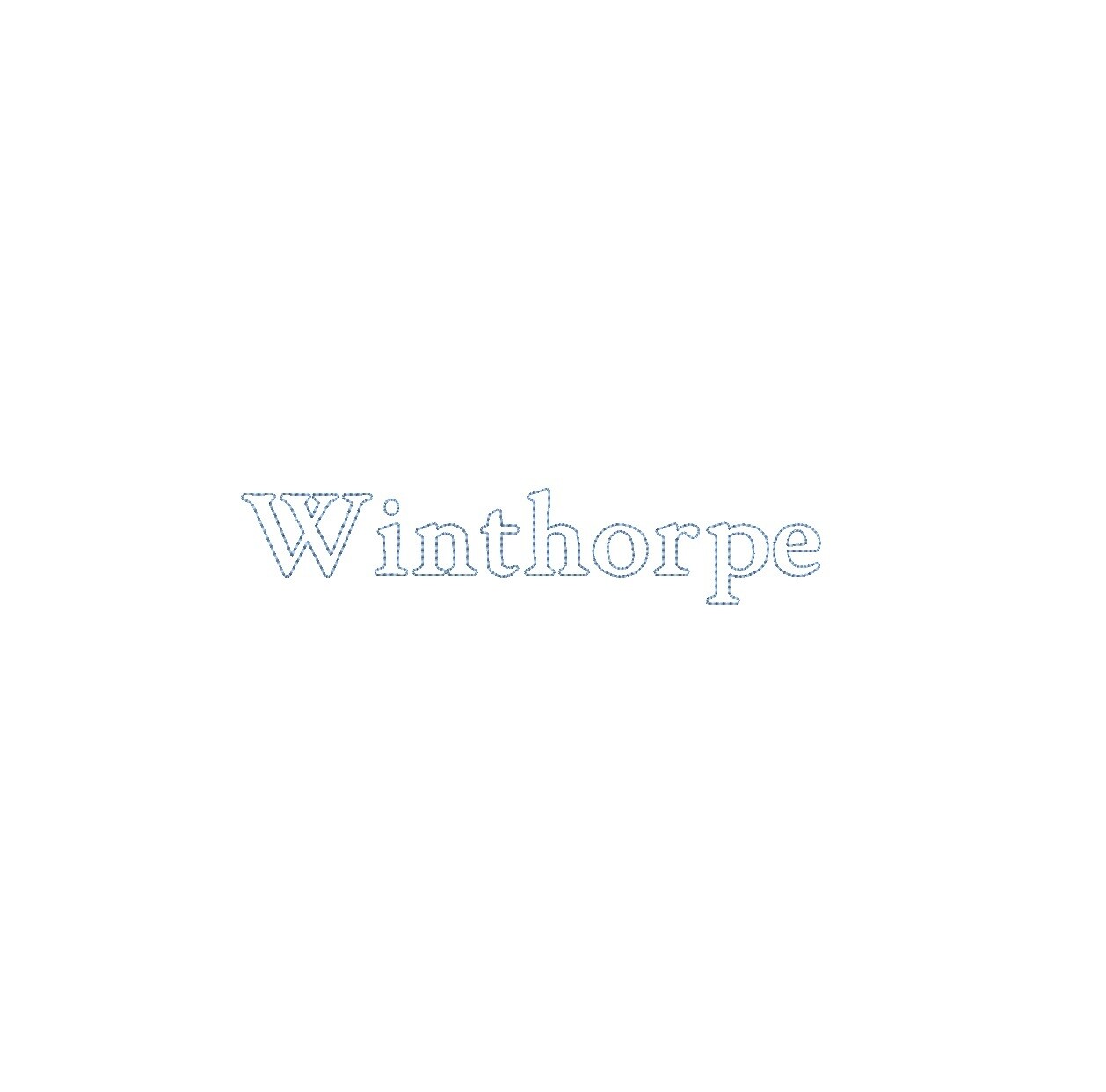 Winthorpe™ Bean Stitch Outline ESA font