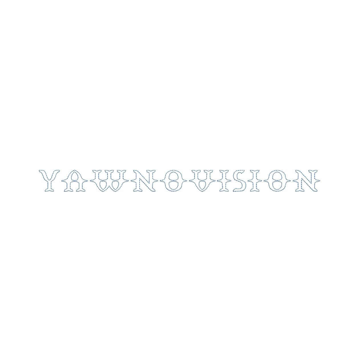 Yawnovision Bean Outline ESA font