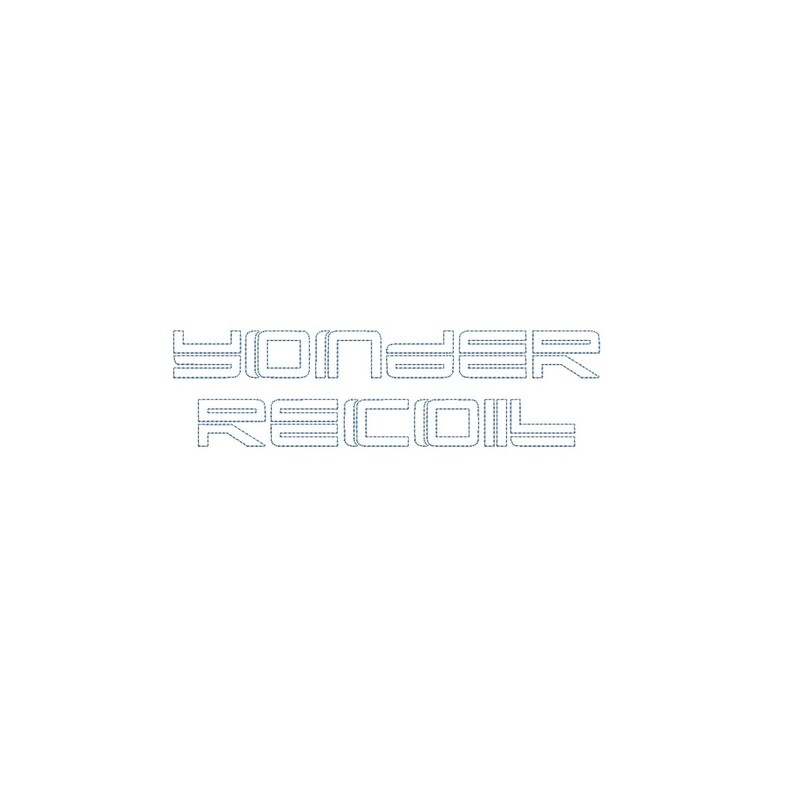 Yonder Recoil Bean Stitch Outline ESA font