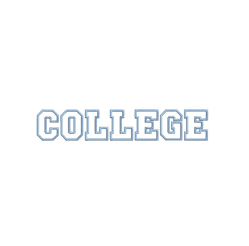 College Outline ESA font