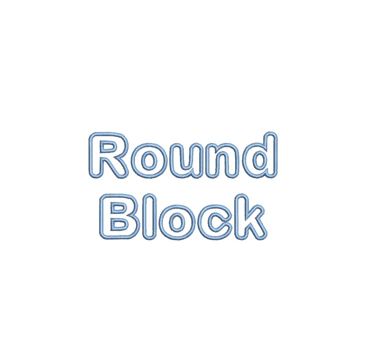 Round Block Outline ESA font