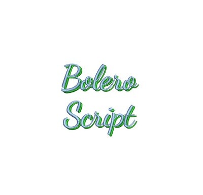 Bolero Script Shadow ESA font