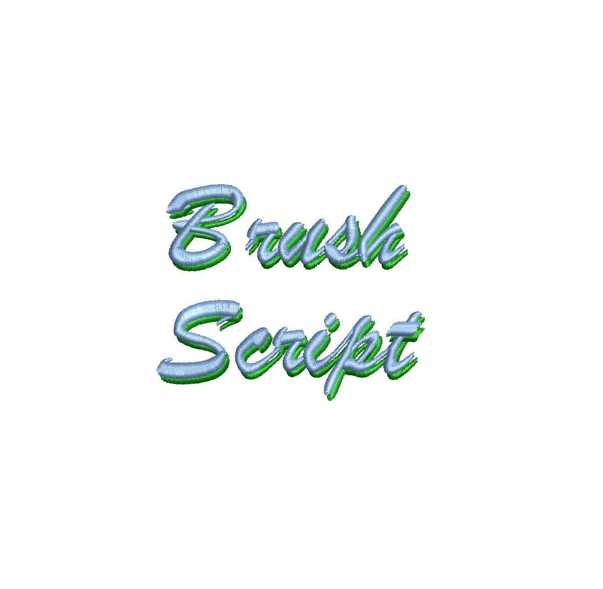 Brush Script Shadow ESA font