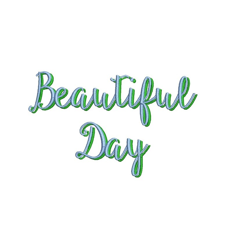 Beautiful Day Shadow ESA font