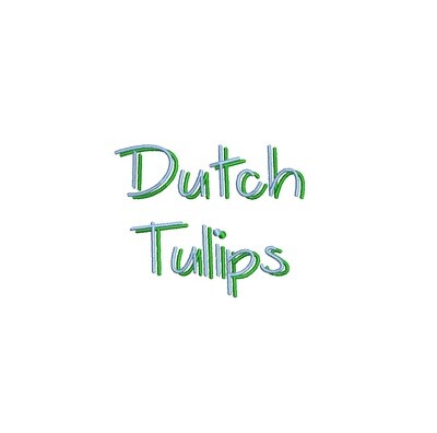 Dutch Tulips Shadow ESA font