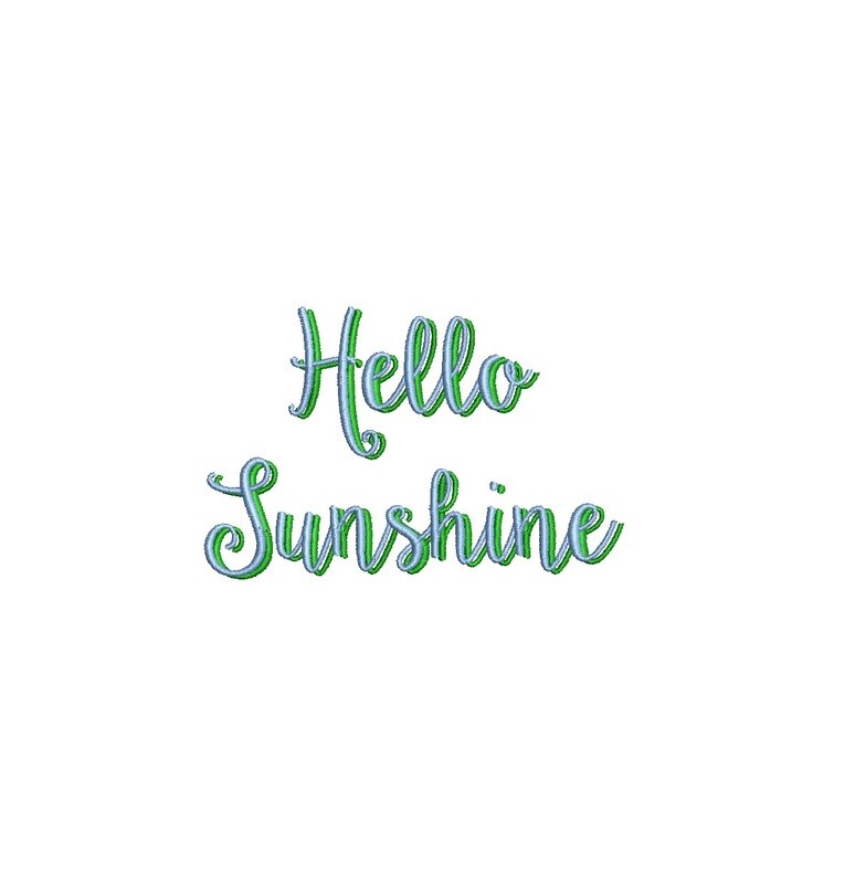 Hello Sunshine Shadow ESA font