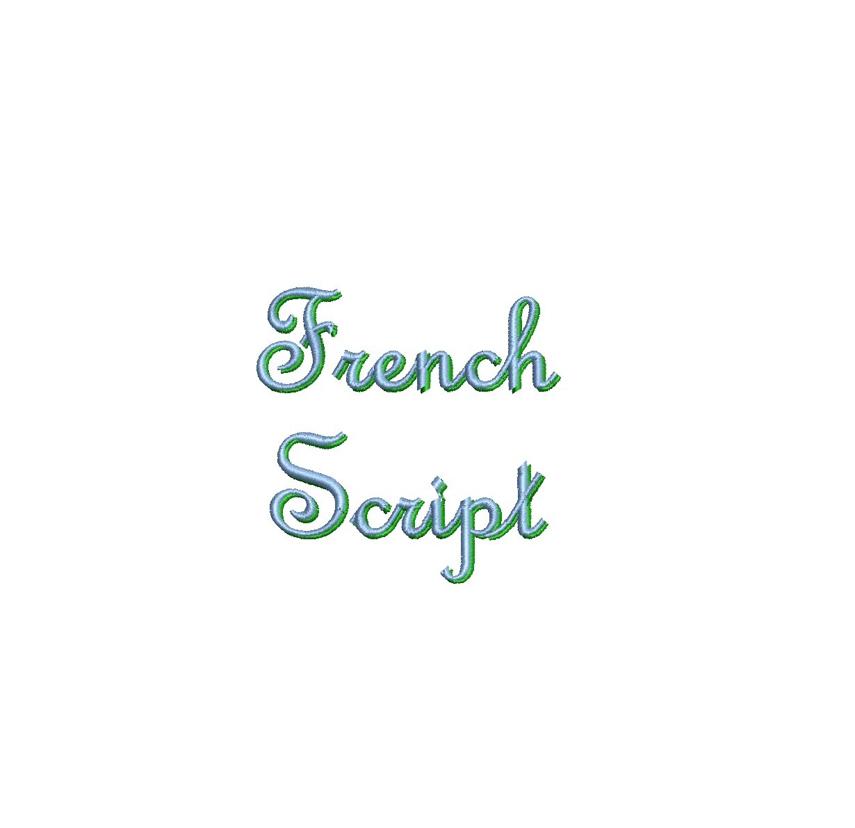 French Script Shadow ESA font