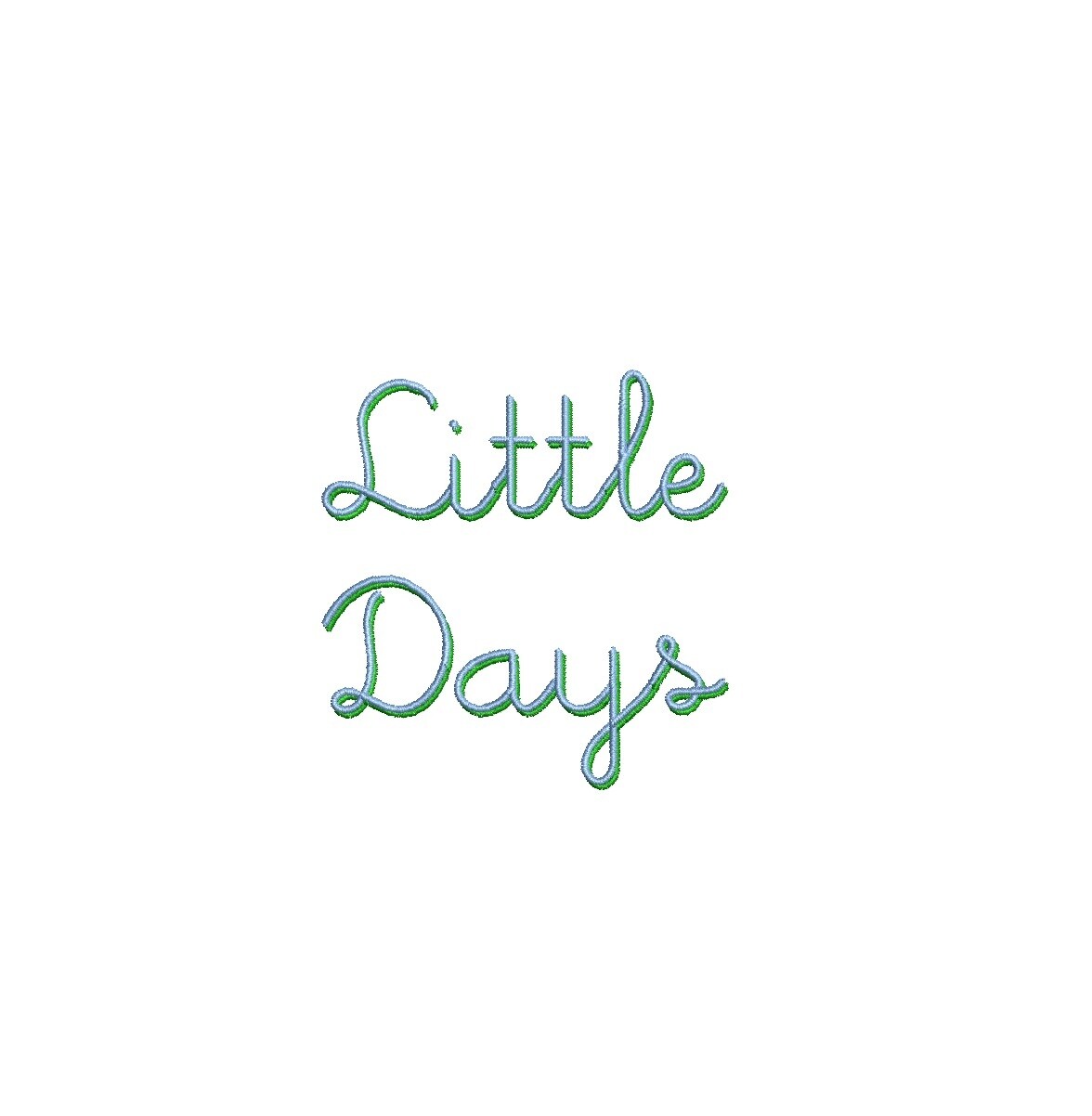 Little Days Shadow ESA font