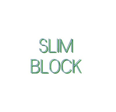 Slim Block Shadow ESA font
