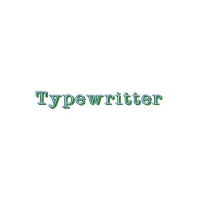 Typewriter Shadow ESA font