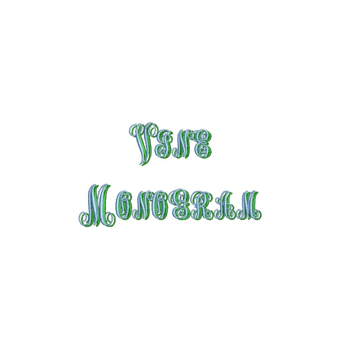 Vine Monogram Shadow ESA font
