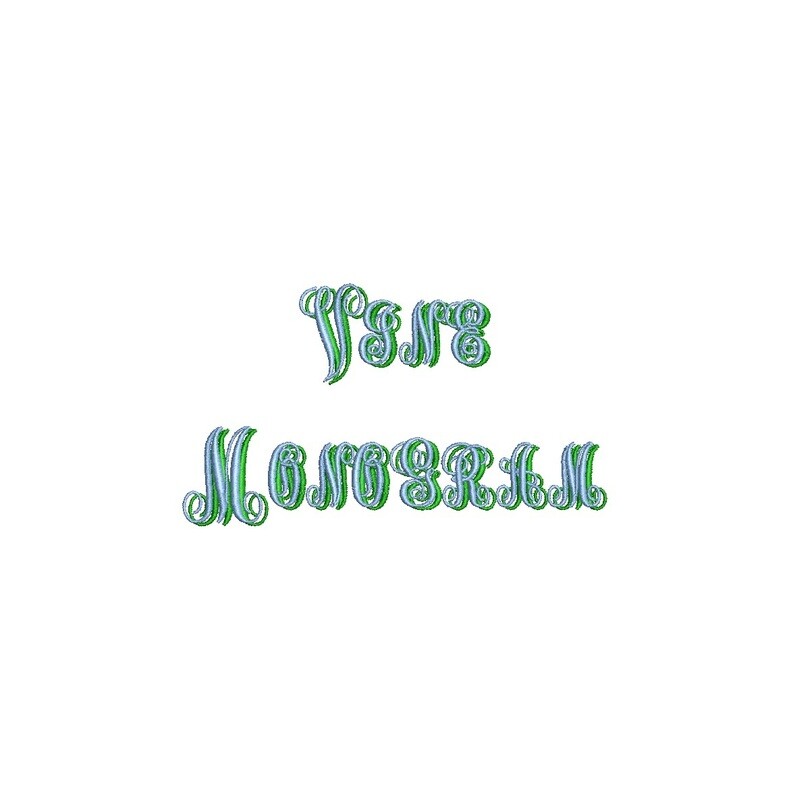 Vine Monogram Shadow ESA font