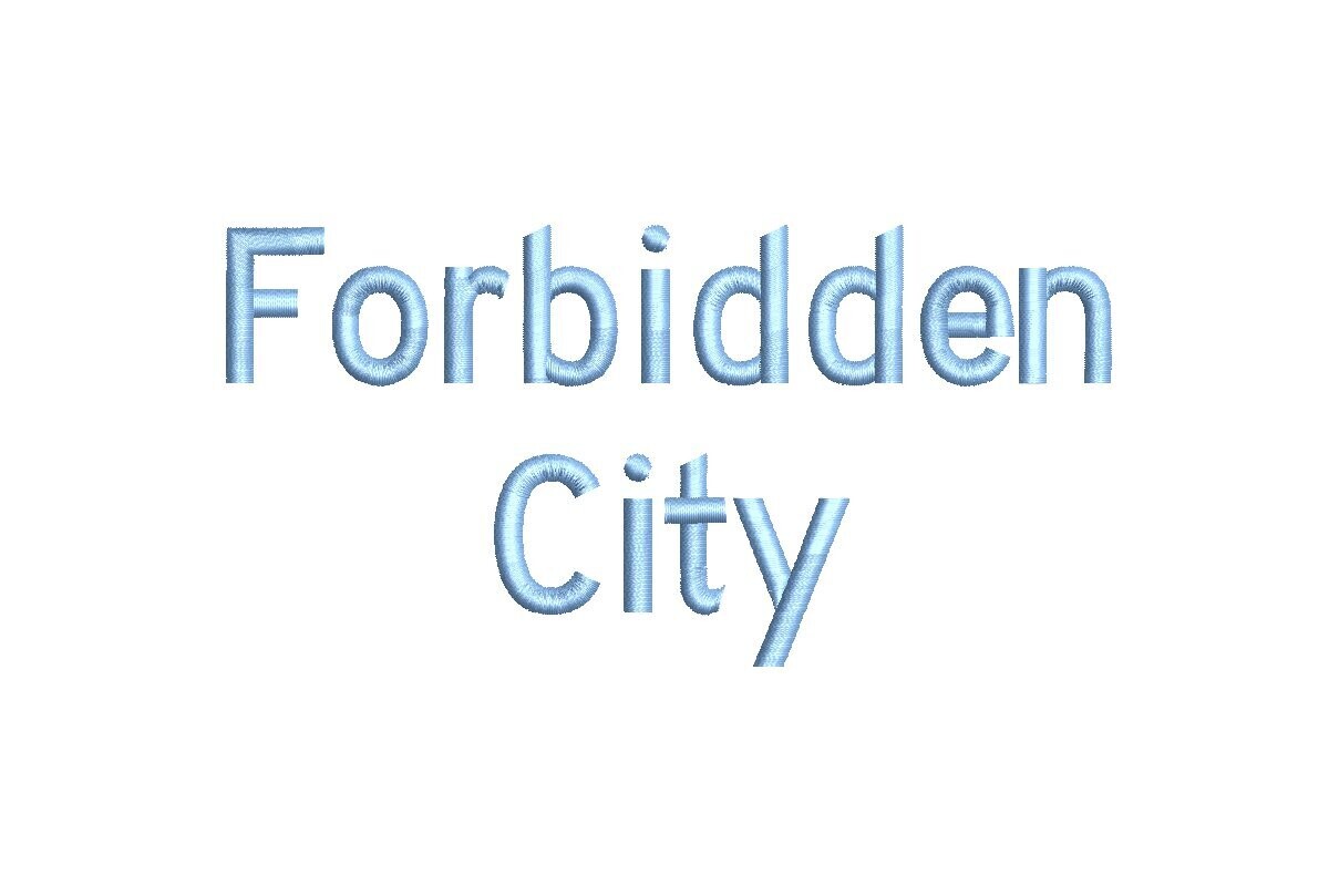 Forbidden City ESA Font