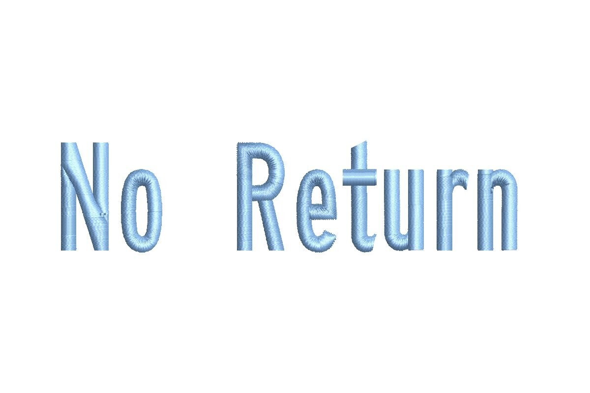 No Return ESA Font