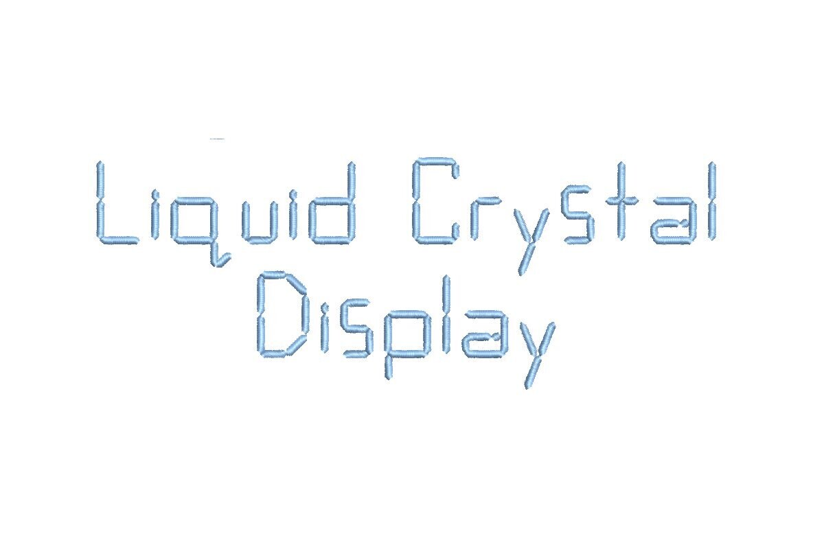 Liquid Crystal Display ESA Font