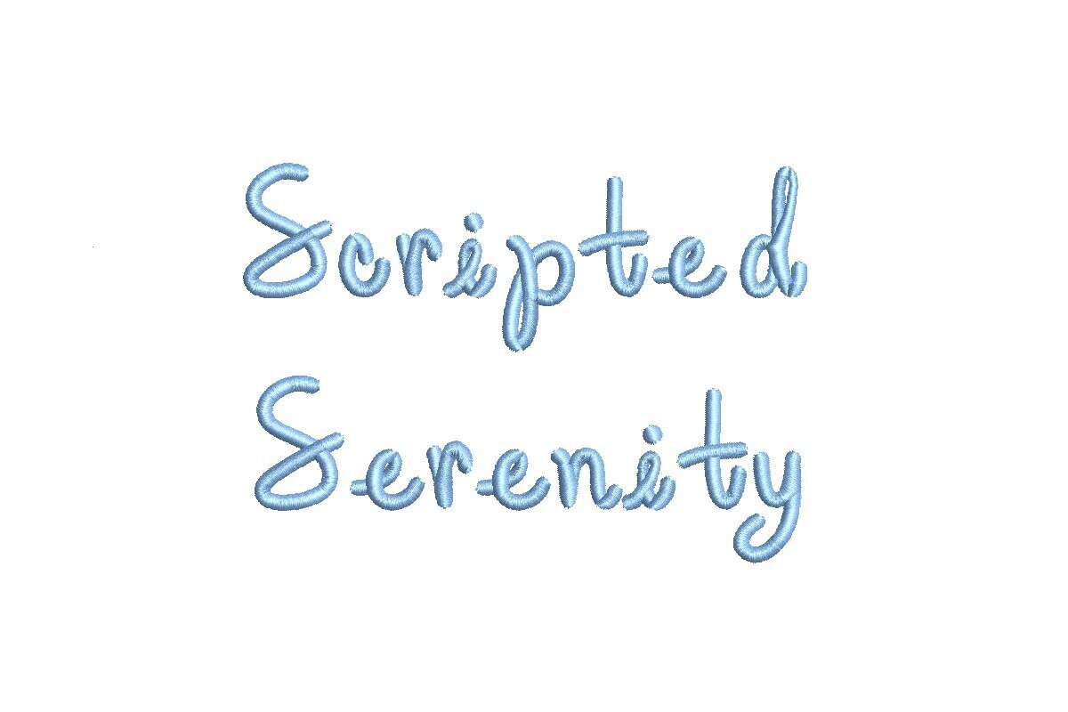 Scripted Serenity ESA Font