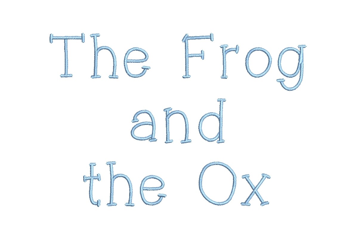 The Frog And The Ox Medium ESA Font