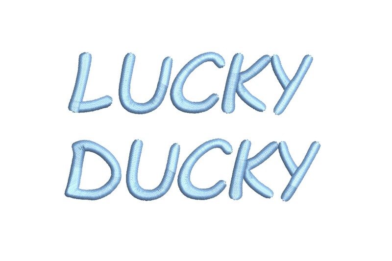 Lucky Ducky ESA Font