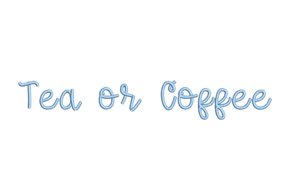 Tea Or Coffee Medium ESA Font