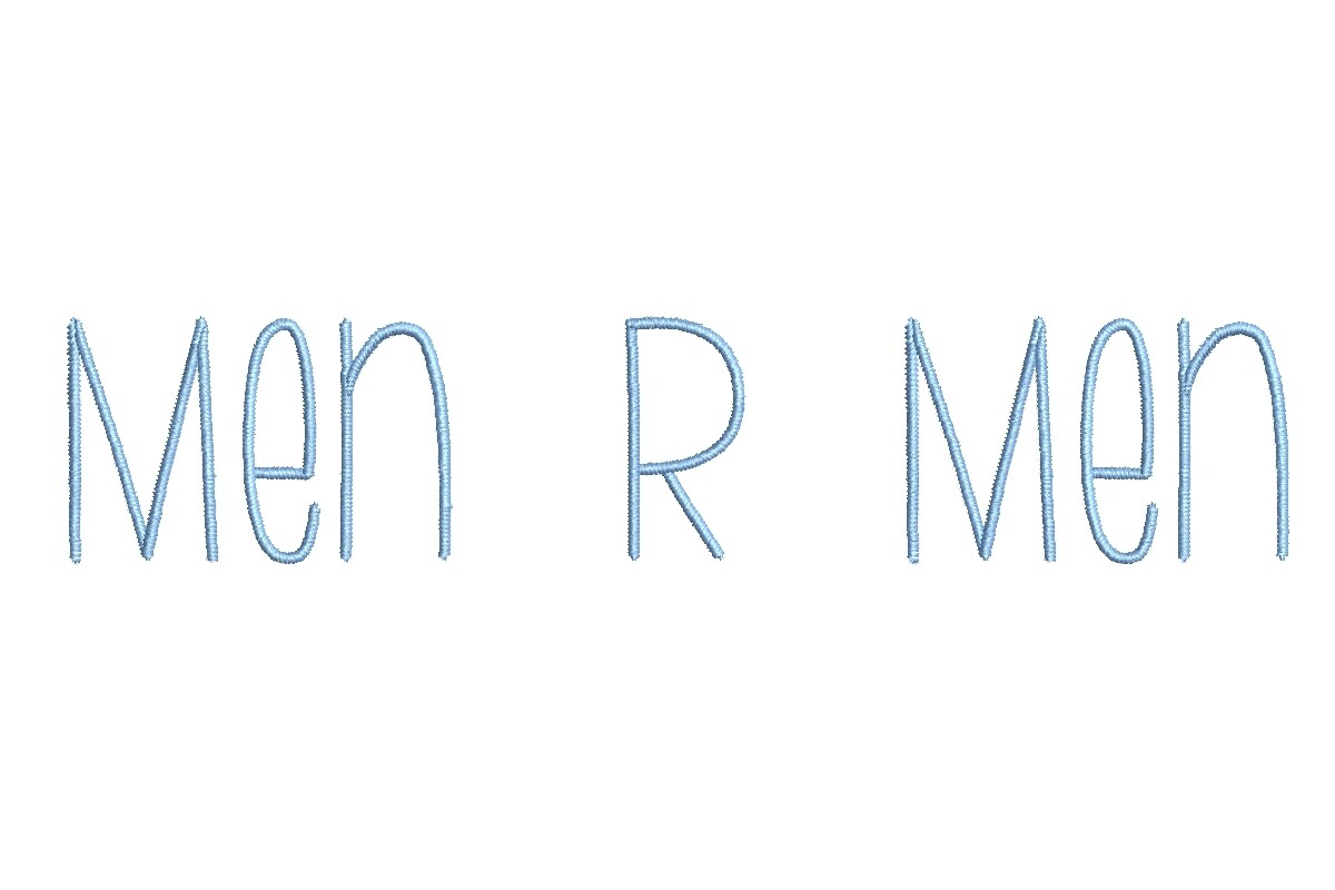 Men R Men Medium ESA Font