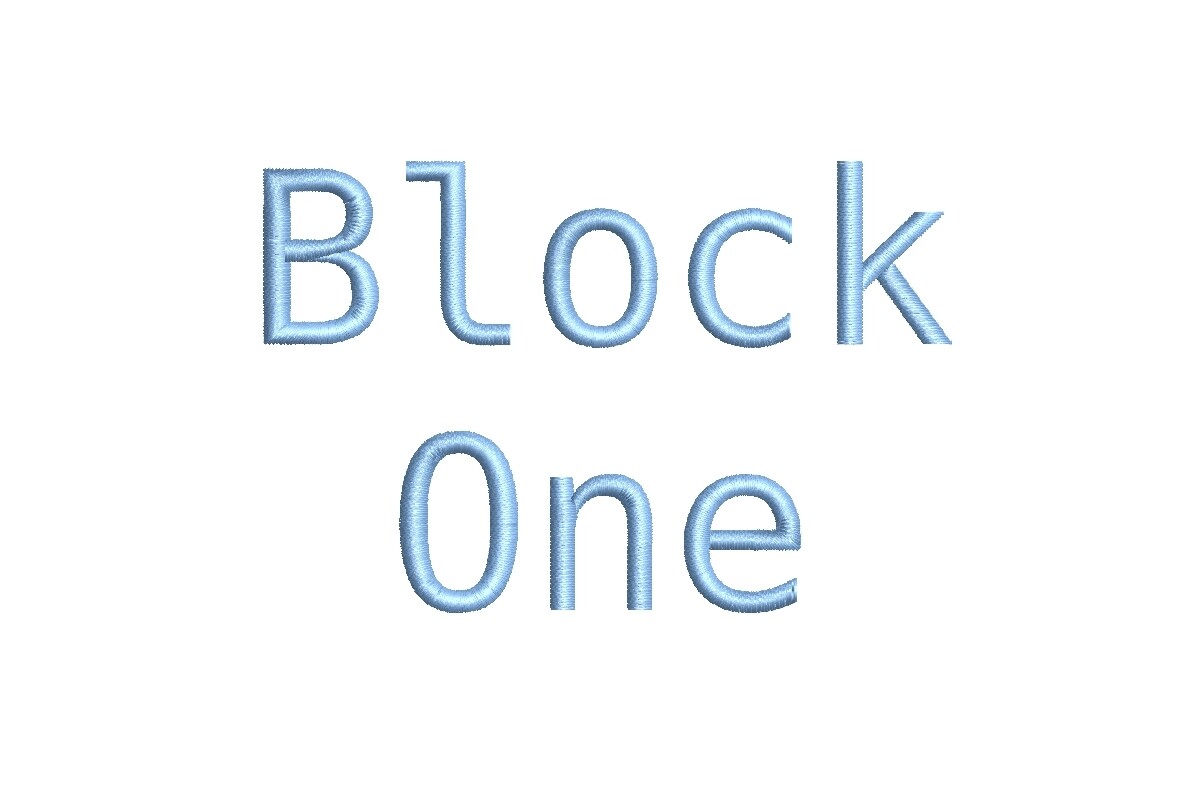 Block One ESA Font