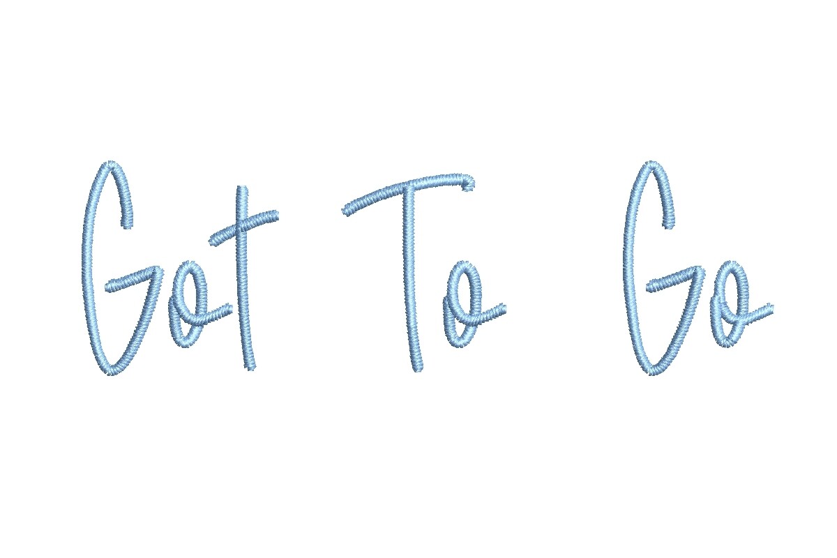 Got to Go ESA Font