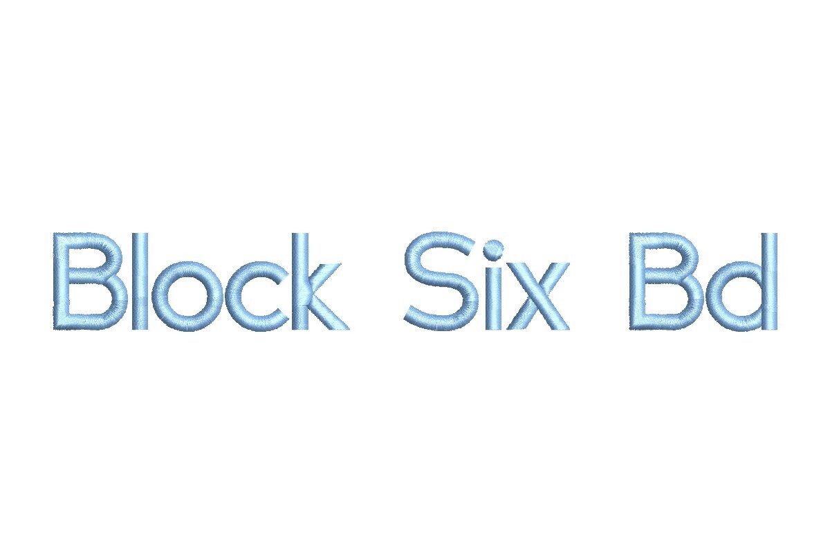 Bold Block 6 ESA Font
