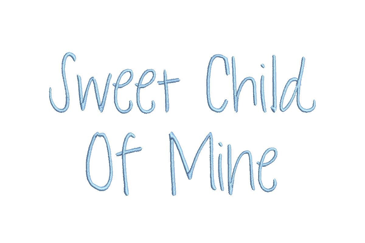 Sweet Child Of Mine ESA Font