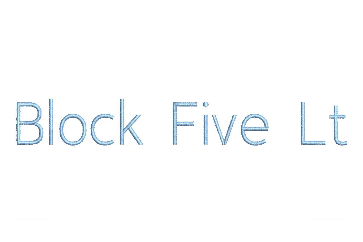 Block Five Light ESA Font