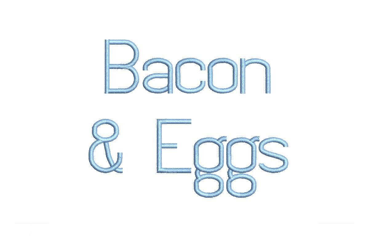 Bacon and Eggs ESA Font