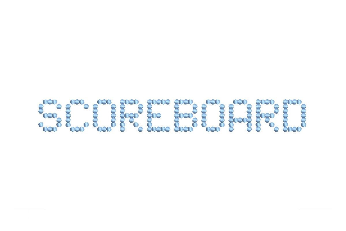 Scoreboard ESA Font