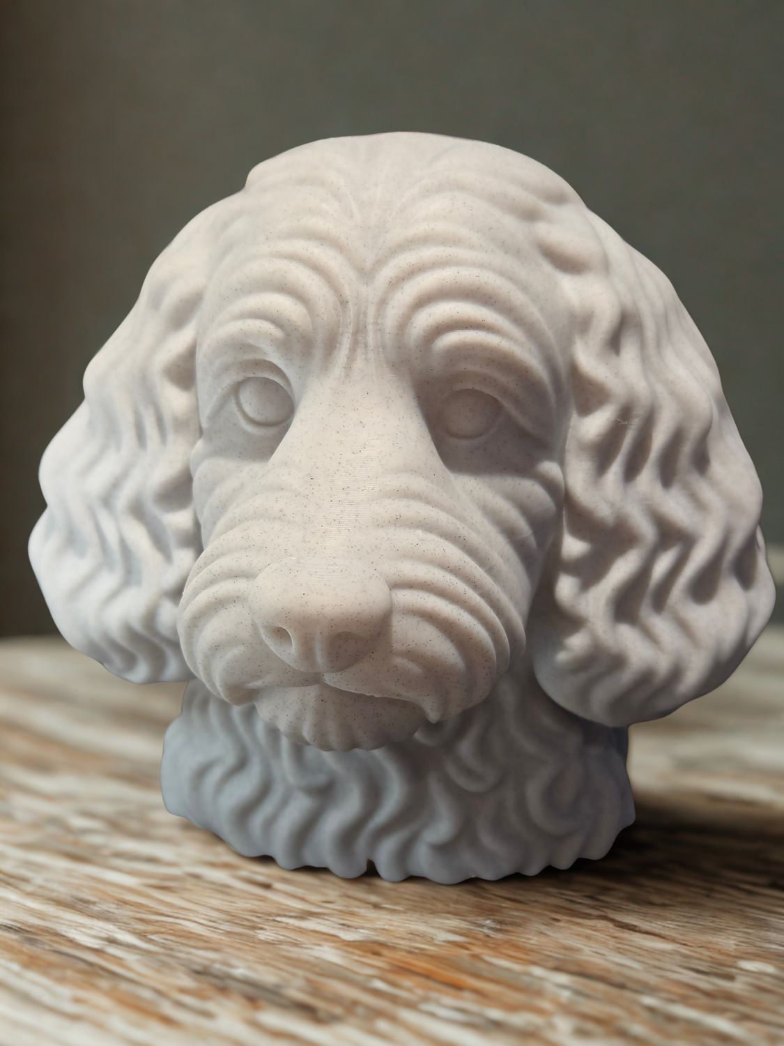 3d Printed Dog Busts --8" tall