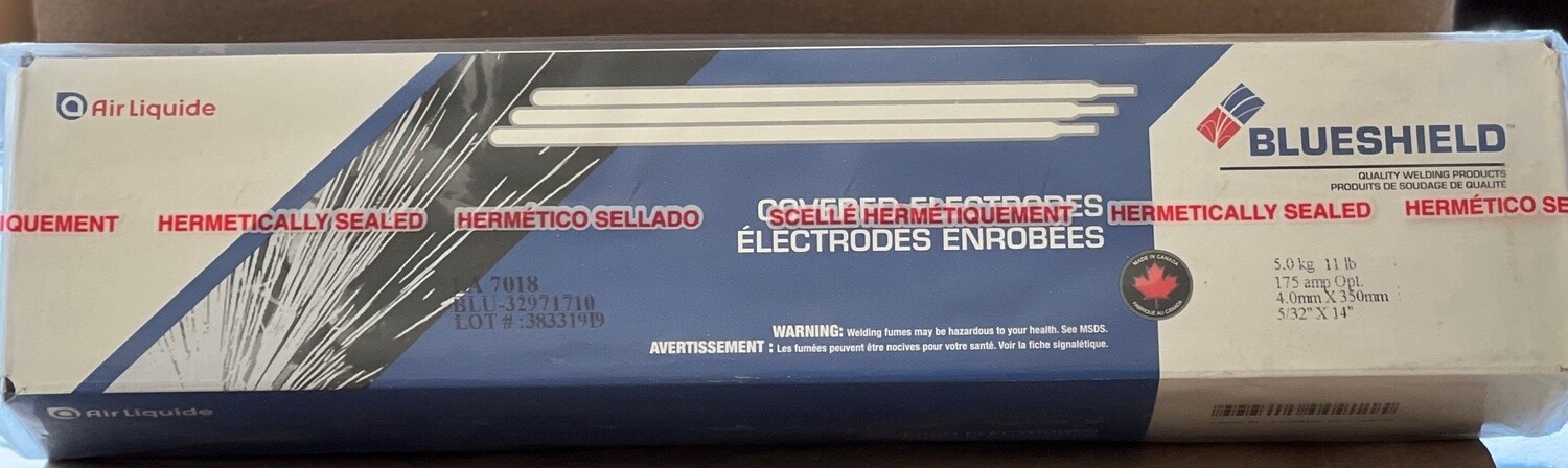 Blueshield 7018 Electrodes, 4.0mmx350mm, 11lb