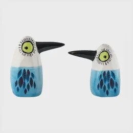 SALT AND PEPPER BIRDS CERAMIC HANDMADE