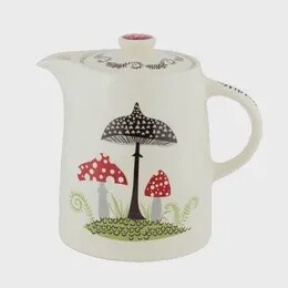 TEAPOT CERAMIC TOADSTOOL HANDMADE