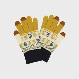 GLOVES O/S WOMENS MUSTARD TREES