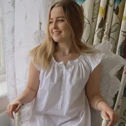 COTTON WHITE NIGHTIE EVE O/S