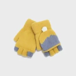 MITTENS FINGERLESS MUSTARD O/S