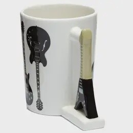 MUG CERAMIC GUITAR HANDLE