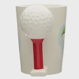 MUG CERAMIC GOLF BALL